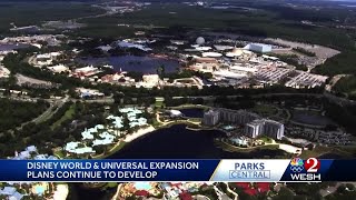 Disney World and Universal expansion plans continue to develop in Central Florida