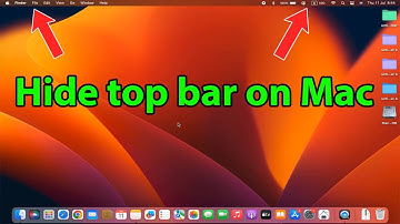 How to hide top bar on mac in full screen