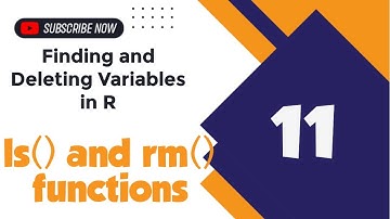 Finding and Deleting Variables in R | ls() function nd rm() function | Monika Verma