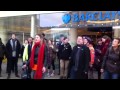 Anti-fossil fuel protesters sing Frozen's Let It Go in Bristol