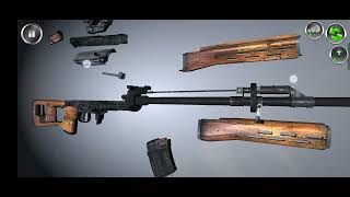 How to assemble and Dissemble SVD Gun in weapon stripping game  screenshot 1