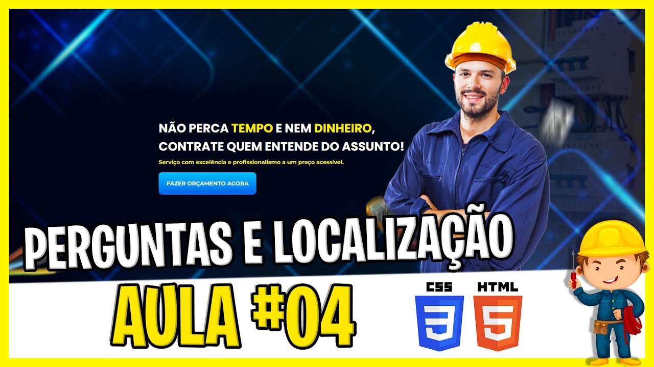 Criando Uma Landing Page em HTML e CSS - Projeto Eletricista - #04 ...