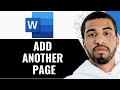 How To Add Another Page In Microsoft Word Mobile - (Step By Step)