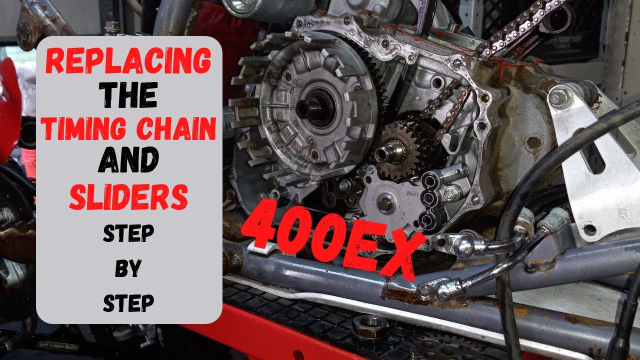 400EX/440EX ATV Build Installing New Timing Chain step by step in the
