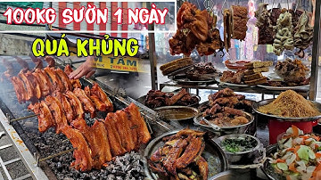 Quán cơm khủng nhất Long Xuyên 1ngày cả trăm ký sườn nướng khách đông nghẹt
