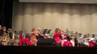 Cedar Park MS 6th Grade Band Winter Concert 2014 - The Hannukah Song -