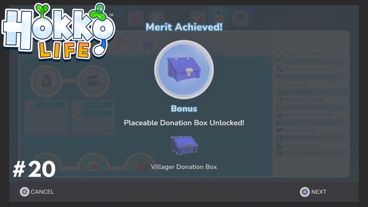 We unlocked the Donation Box and crafted the Silver Pickaxe on Hokko
