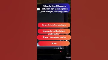 What is the difference between apt-get upgrade and apt-get dist-upgrade? #quiz