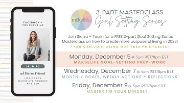 2022 Goal-Setting Series - Part 1, MäksēLife Goal-Setting Prepwork