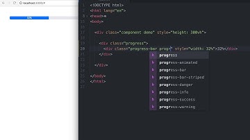 Bootstrap 4 中文教程：Progress：进度条