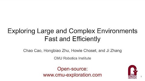 ICRA 2021 Talk: Exploring Large and Complex Environments Fast and Efficiently