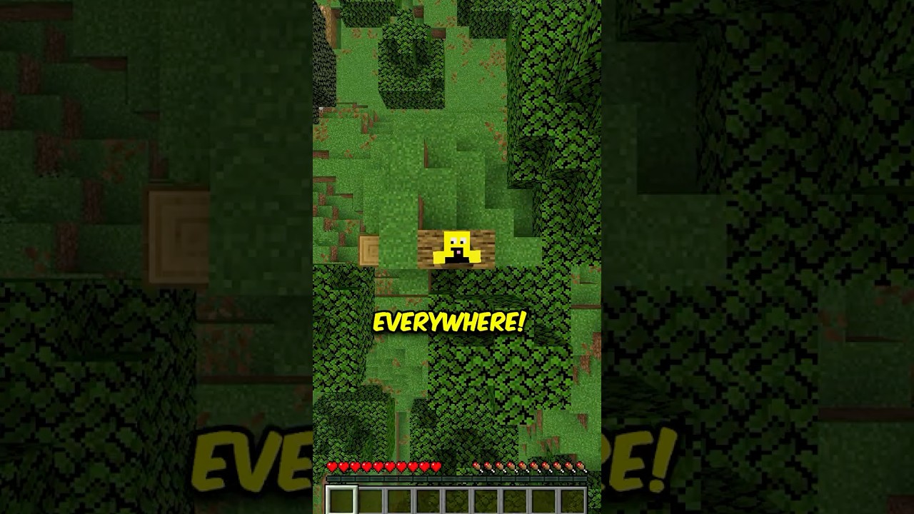 Minecraft, But I Can’t Touch The Color Green! 🟢 #minecraft  #shorts