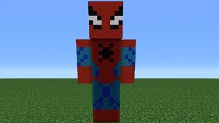 Minecraft Tutorial: How To Make A Spiderman Statue screenshot 2