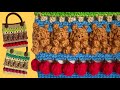 【かぎ針編み】森のくまさん模様のバッグ🐻🍎🌳／【Crochet】Bear stitch bag