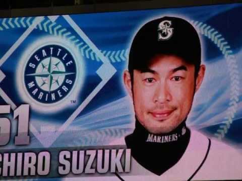 ICHIRO　第一打席　中堅ﾌﾗｲ(2012年　3月26日（月）)
