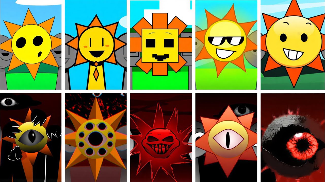 Incredibox - Sprunki but Only MR. SUN in ALL different mods 
