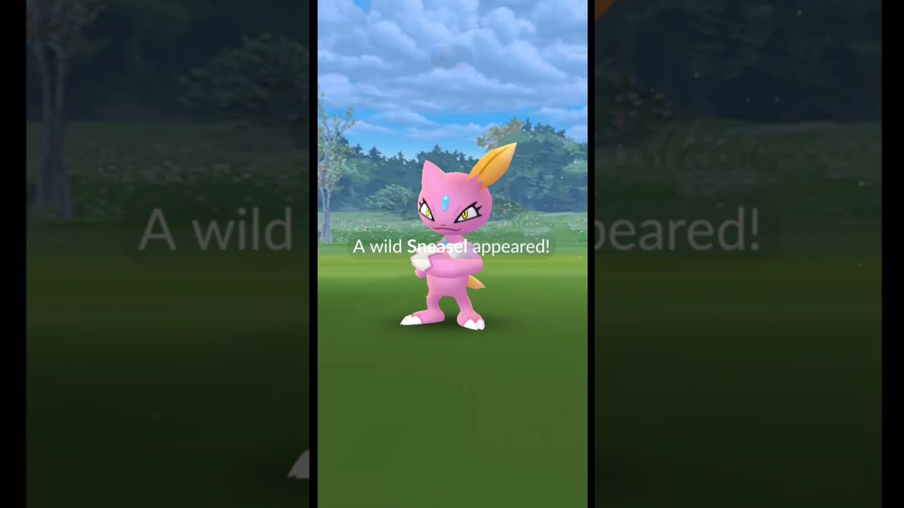 Almost Shundo Sneasel Encounter from Winter holiday Timed research in Pokemon Go | 