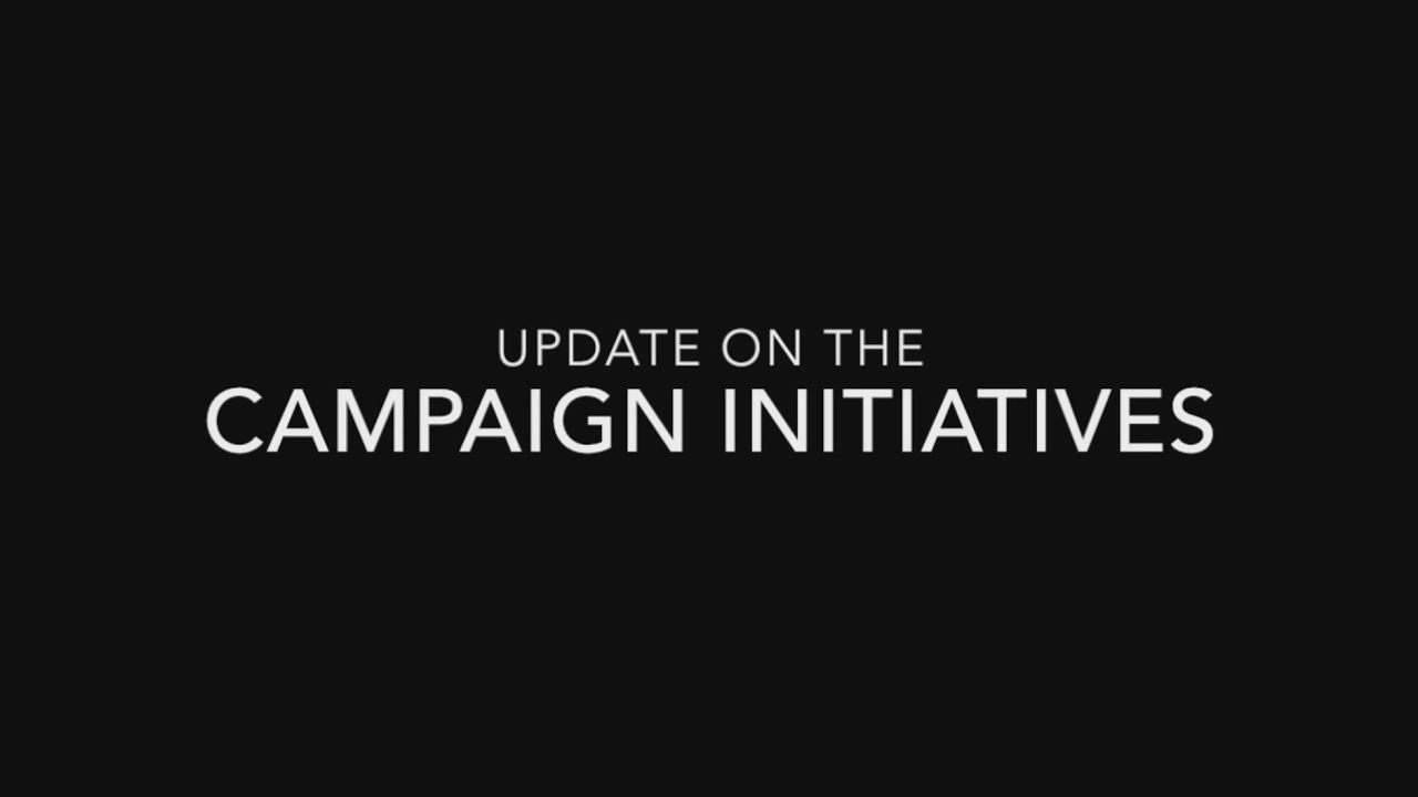 Keep the Promise Capital Campaign - Update on Initiatives