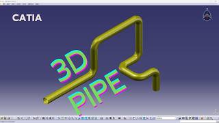 CATIA V5 3D Pipe | Complete Surface Modeling Tutorial