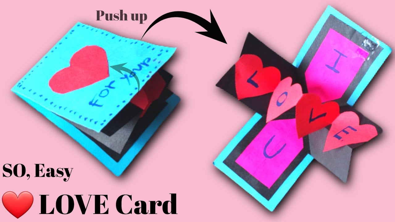 How to Make a Beautiful Paper Love Card for Someone Special - YouTube