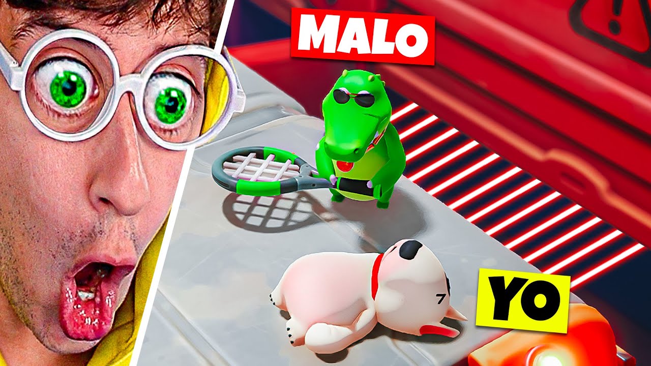 Batalla de Animales en Trituradora 😨🥊!! (Mapa Troll 😂) - Party Animals TEKENDO