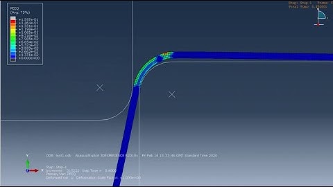 ABAQUS FEA Tutorial 2D Metal Forming Bending