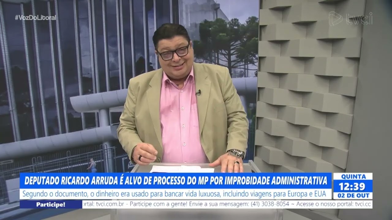 DEPUTADO RICARDO ARRUDA É ALVO DE PROCESSO DO MP POR IMPROBIDADE ADMINISTRATIVA