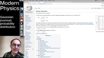 Hamline Modern Physics 2020: Gaussian Probability Distribution