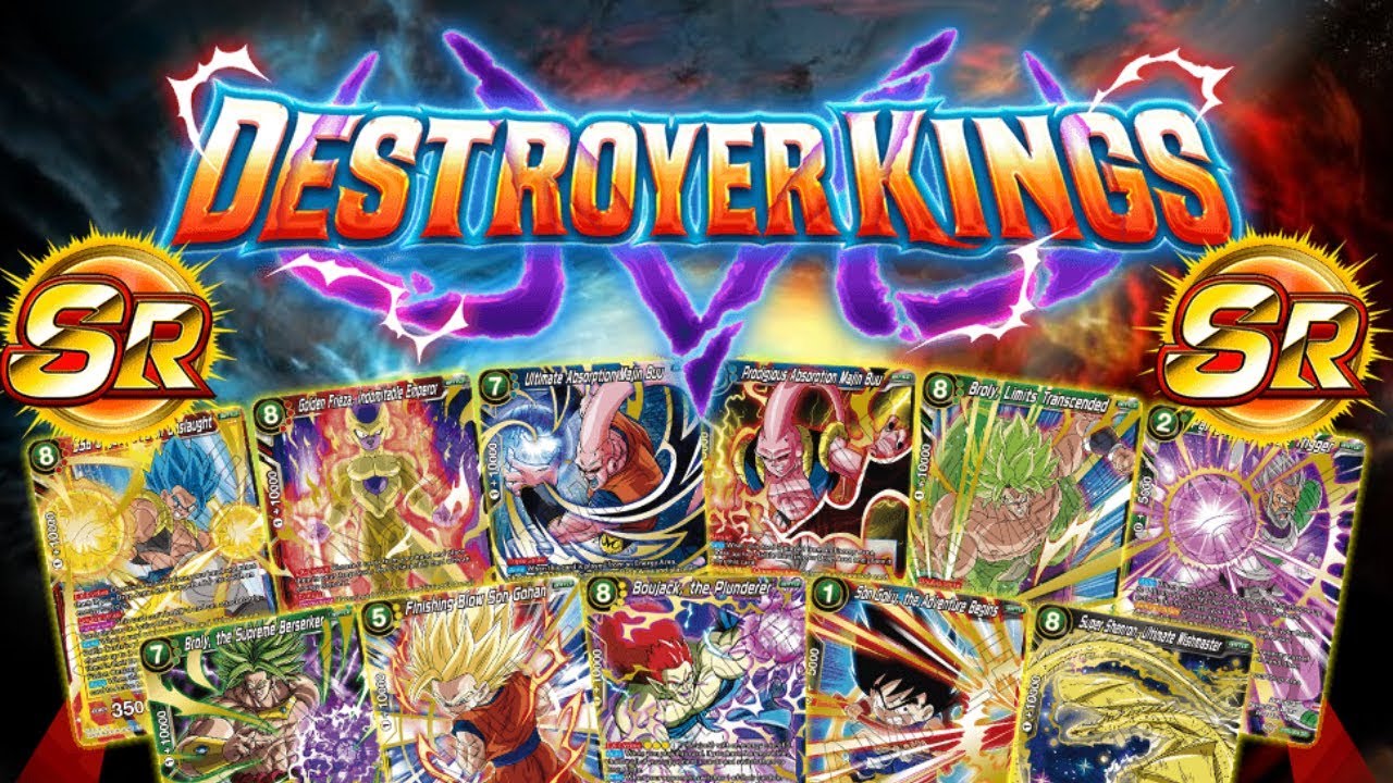 DESTROYER KINGS SET 6 SUPER RARES: GOGETA, BROLY, FRIEZA, & MORE! DBS CG