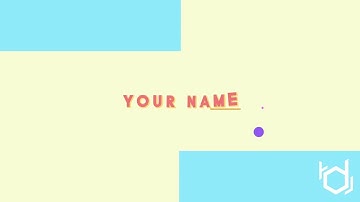 Multicolor 2D Intro template After Effects EDM Intro template