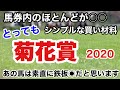 【菊花賞2020】春の実績よりも直結する驚きの馬券内占有率‼