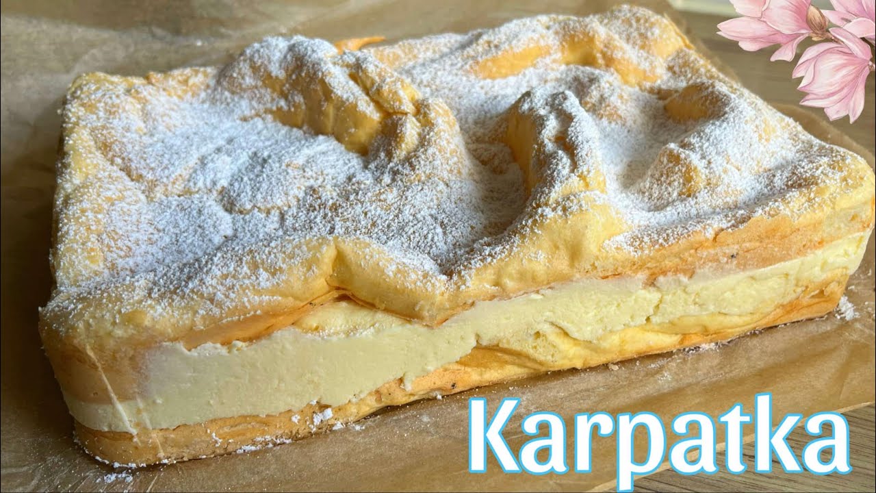 🌸🍰Najlepsza Karpatka - Idealne Ciasto Parzone i Rozpływający się w ustach Krem🍰🌸
