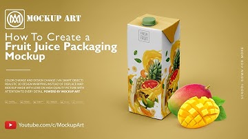 How to make a Juice Packaging mockup | Photoshop Mockup Tutorial