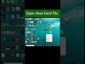 how to open new files in excel #shorts#youtubeshorts#excel#excelsolutions #microsoftexcel#viralshort