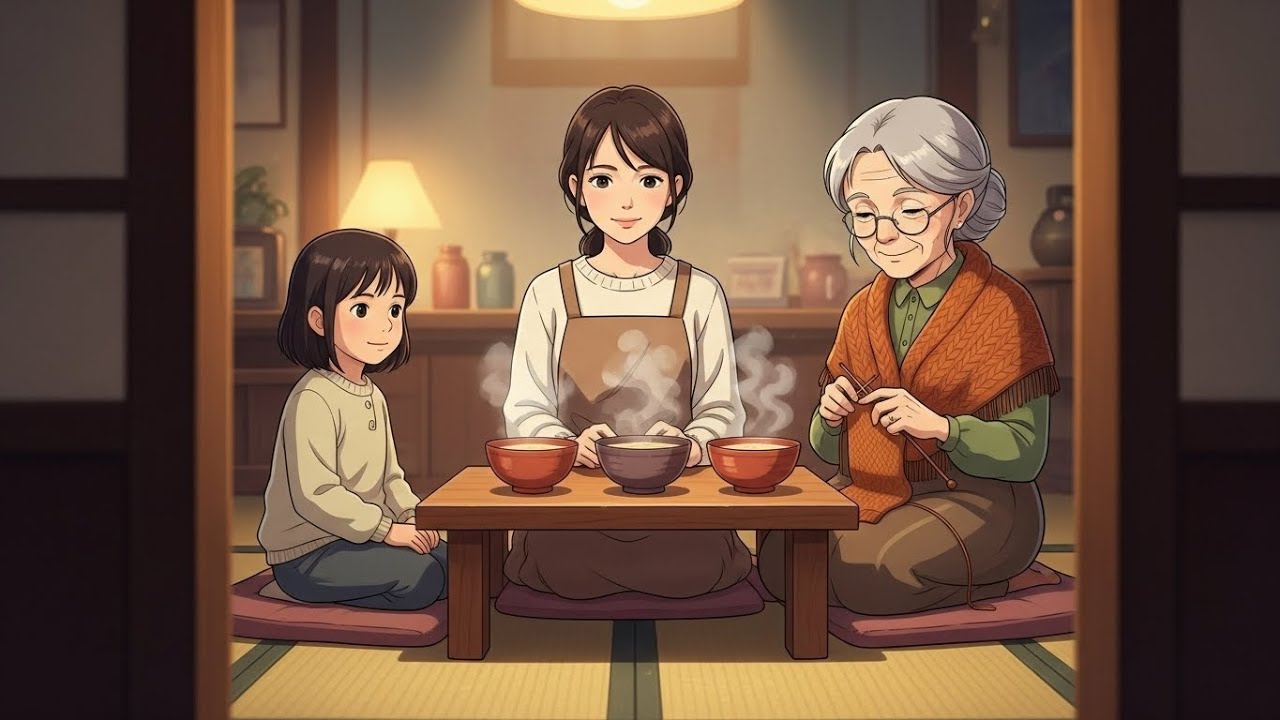 Snow Falling Outside the Kitchen Window | A Peaceful Life of Simple Cooking 🍵 | Ghibli Noor