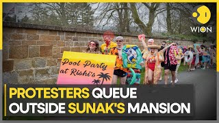 UK: Climate activists stage pool party at Rishi Sunak's residence | World News | WION
