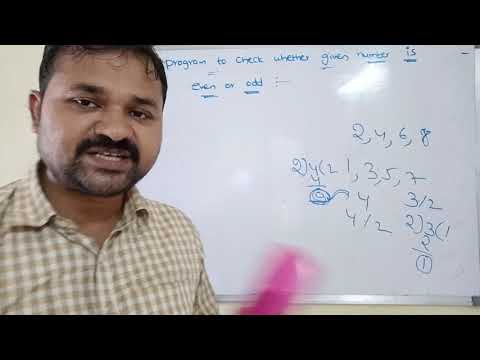 even or odd program in c|c program to check whether a number is even or odd