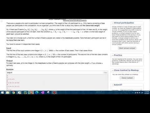 Codeforces round 661 Div 3 C solution