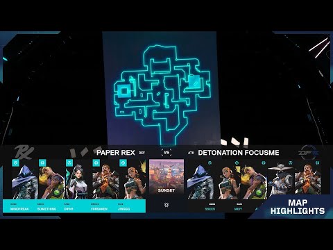 Paper Rex vs DetonatioN FocusMe Sunset Map 2 Highlights | VCT Valorant Pacific Stage 2