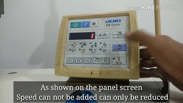 How To Add Speed: Juki LK1900A-HS