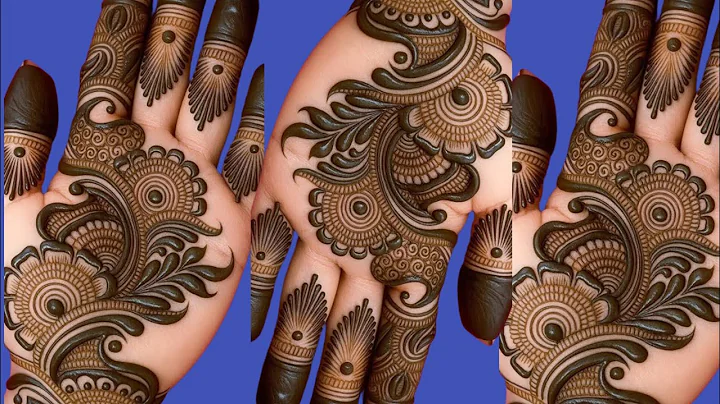 Beautiful Quick Henna Design For Back Hand | Easy And Simple Mehndi Design Tutorial #thouseenshenna 
