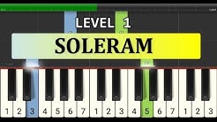 melodi piano soleram - tutorial level 1 - lagu daerah nusantara tradisional - riau / melayu  - Durasi: 1:37. 