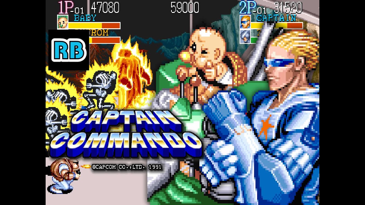 1991 [60fps] Captain Commando (World) 2Players Baby Captain 