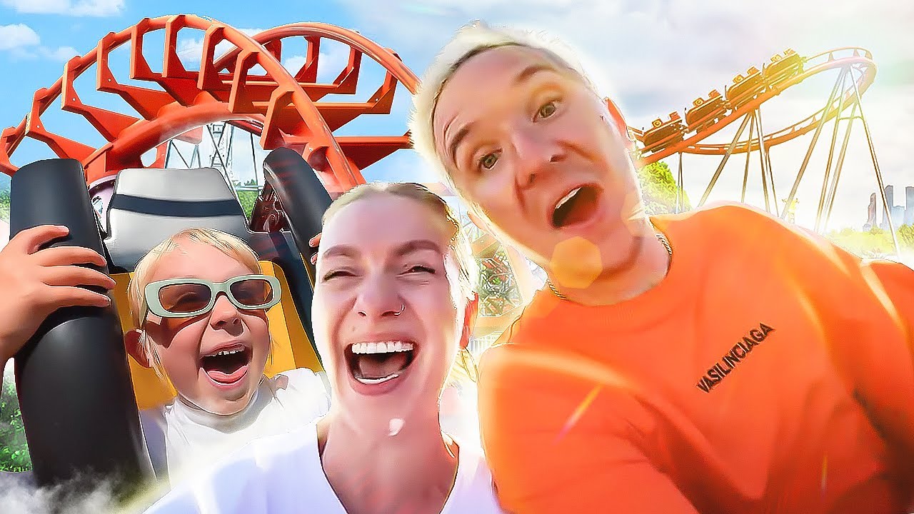 САМЫЙ БОЛЬШОЙ ПАРК АТТРАКЦИОНОВ В МИРЕ! Васька перепугалась... - YouTube