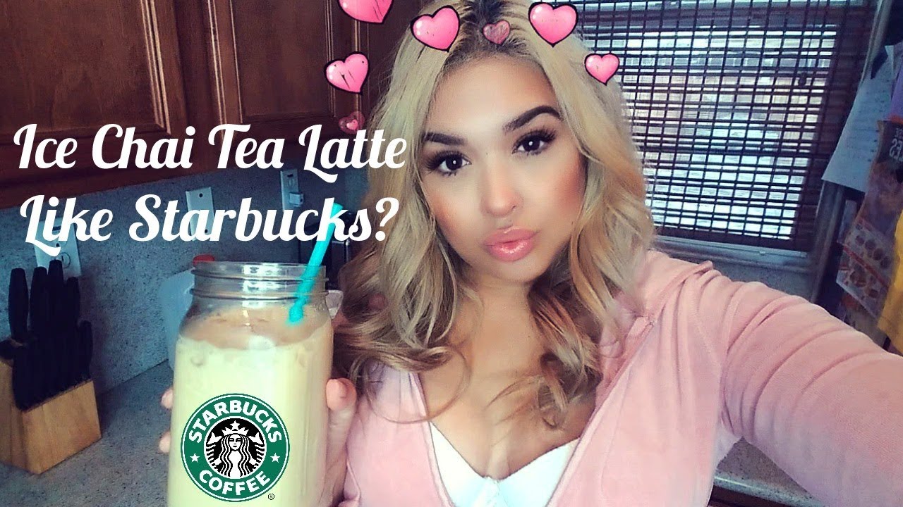 How I Make An Ice Chai Tea Latte Like Starbucks YouTube