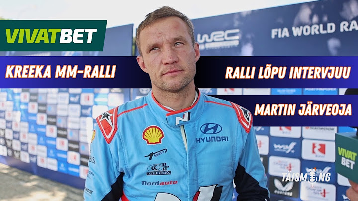 Martin Järveoja: neli tundi hinge kinni hoides rallit sõita ja maasikaks lõppu veel üks tund