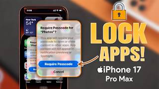 How To Lock ANY App With Face ID or Passcode On iPhone 17 Pro Max | Pro screenshot 5