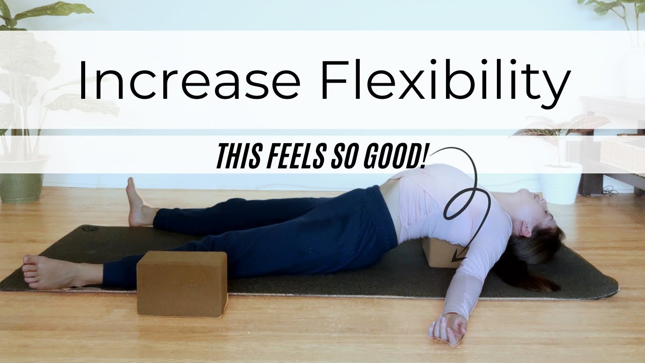 Beginner Yoga Routine with yoga blocks to Increase Flexibility: You need to  try Supported Fish Pose! 