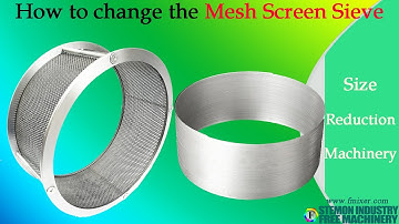 how to change the mesh screen sieve of the grinder┃pin mill size reduction machine