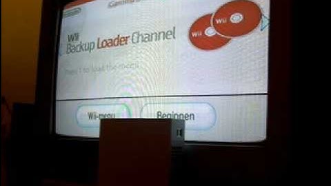 wii backup launcher in actie